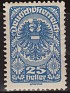 Austria - 1919 - Post Horn - 25 H - Blue - Austria, Post Horn - Scott 209 - 0